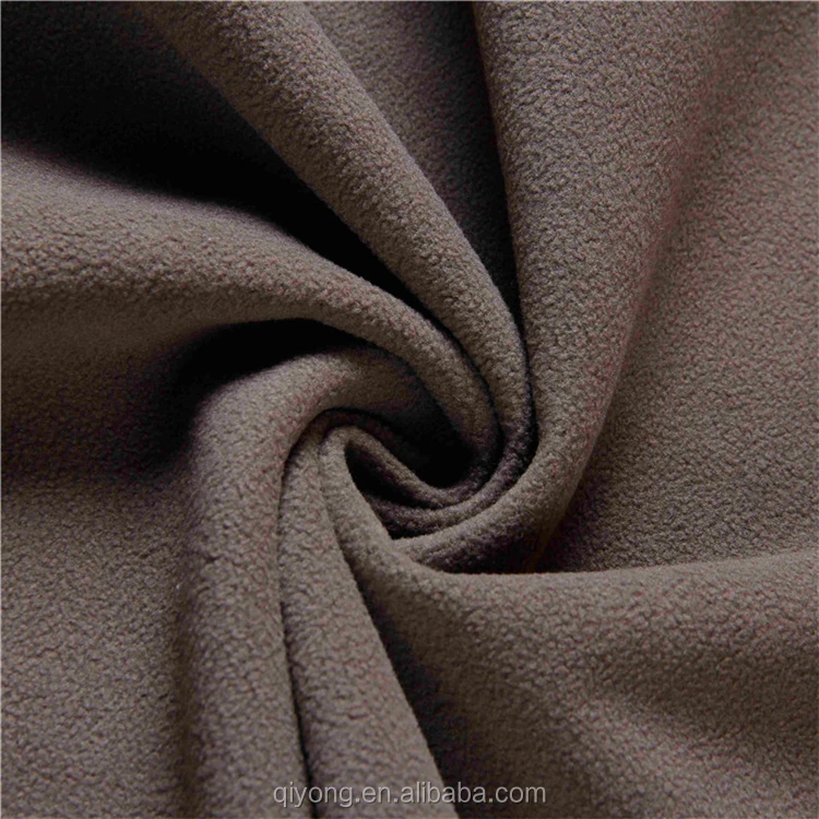 Shaoxing Qiyong Knitting Cheap Brushed Polar Fleece Fabric Microfiber Polartec Antipilling for Blankets