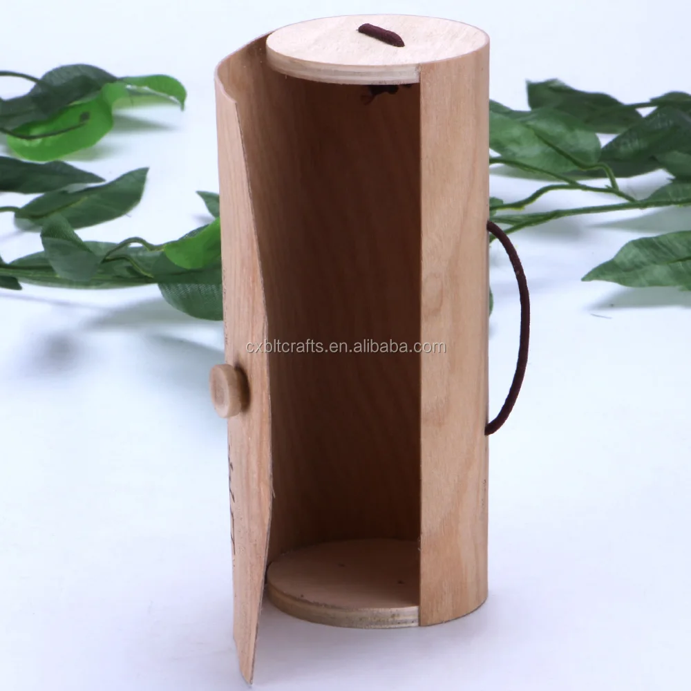 round tube wooden tea gift box for sale