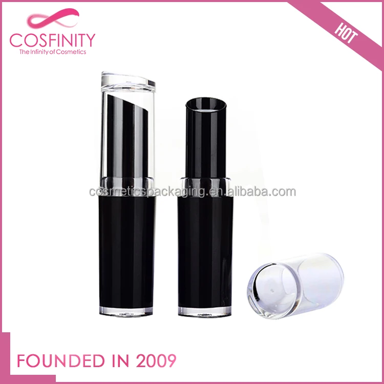 empty makeup bottle packaging luxury slim lipstick case colorful unique lip balm container
