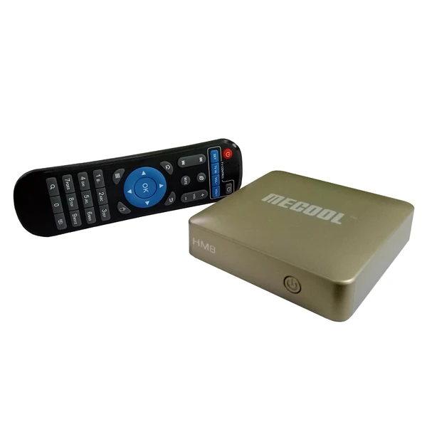 Factory of MECOOL HM8 4K digital set top box  android converter with Remote Controller hm8 smart tv box