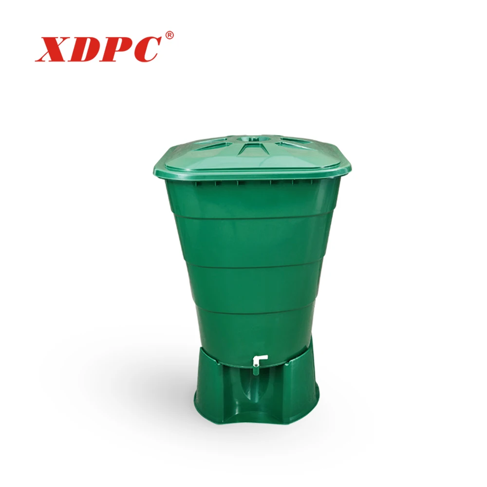 Japan malaysia uae johor 300 liter 200 litres plastic small rainwater storage tank rain barrel bucket with tap