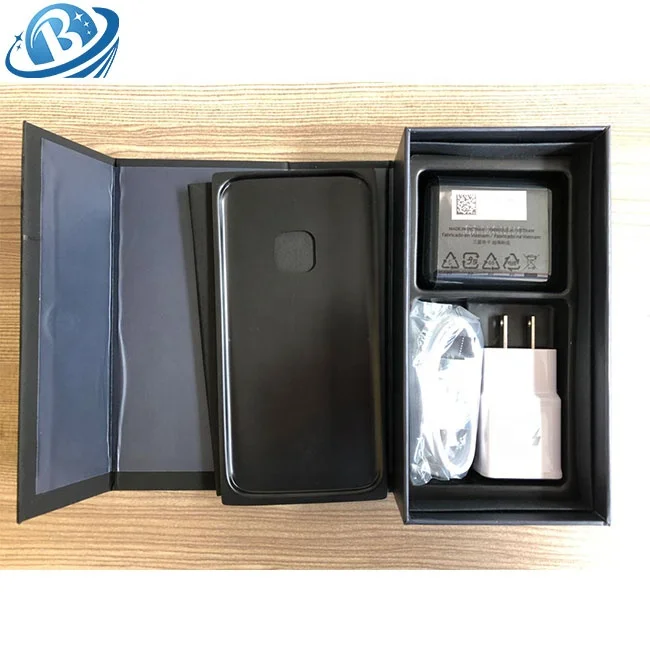 Для Samsung Galaxy S6 S7 S7 Edge S8 S8 + S9 S9 + Note 9 Розничная упаковочная коробка + полные аксессуары + наклейка на этикетку