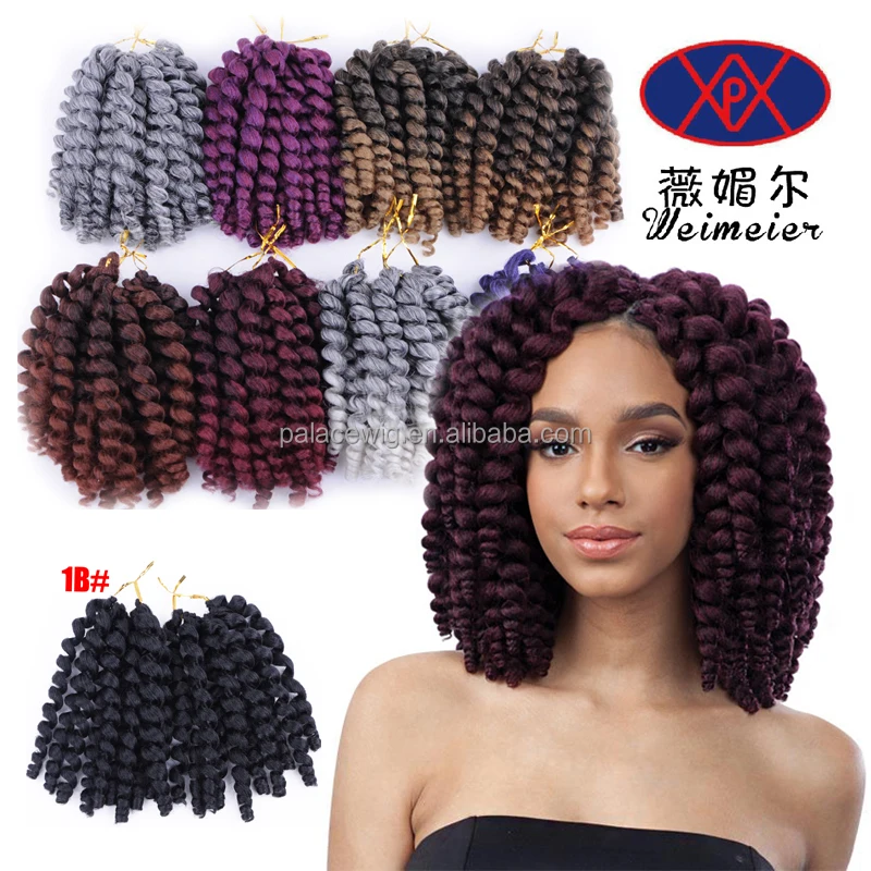 Palace factory wholesale Jumpy Wand Curl Twist Janet Crochet Hair Marley Twist Bounce Braid Hair Extension