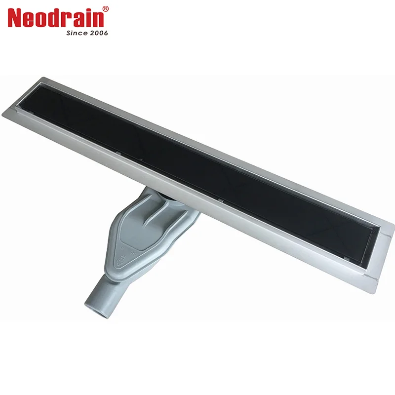 Вращающийся на 360 градусов дренаж для душа Neodrain F1781 со стеклянной крышкой