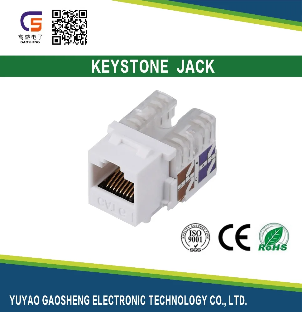
 Сделано в Китае Экономически эффективной Вертикальной Cat6 Cat5e Keystone Jack RJ45 Ethernet Модуль Сетевой Переходник  