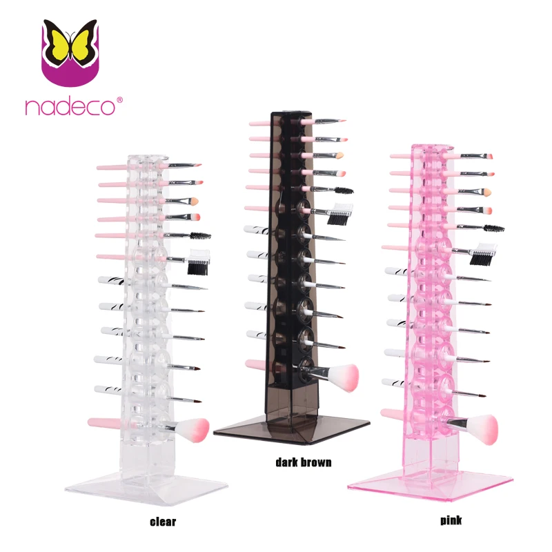 Nadeco Acrylic makeup brush holder, nail art tools display