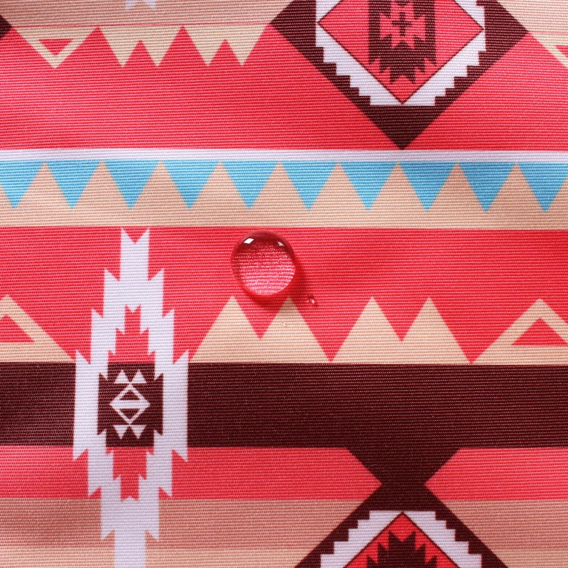 
High quality 320d wet wicking coated polyester taslan fabric with pattern printing 