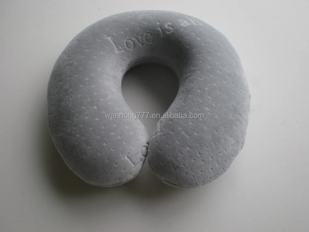 Neck Pillow KW001 100% Polyurethane Visco Elastic Memory Foam Travel Pillow