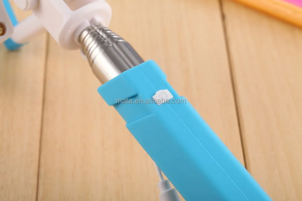 Оптовая продажа мини портативный красочные радуга Selfie палка