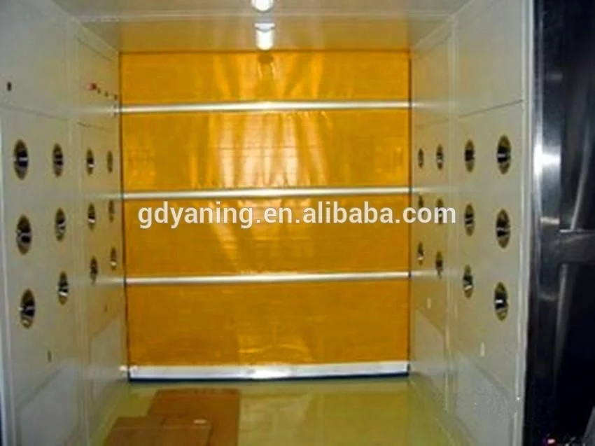 Быстро вращающаяся дверь грузовой воздушный Душ для чистой комнаты