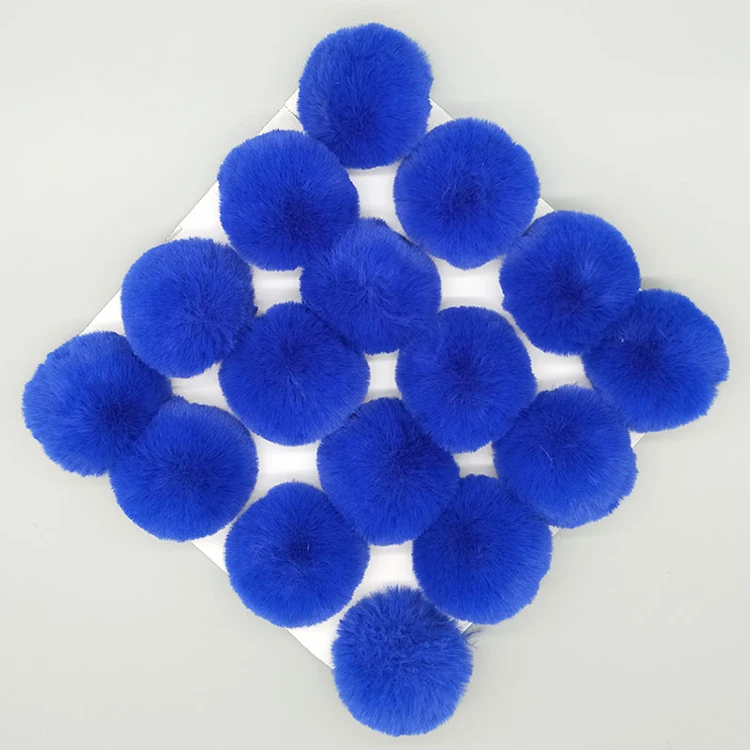 Оптовая продажа с фабрики, подвеска для сумки, пушистый миниатюрный шар из искусственного меха кролика рекс