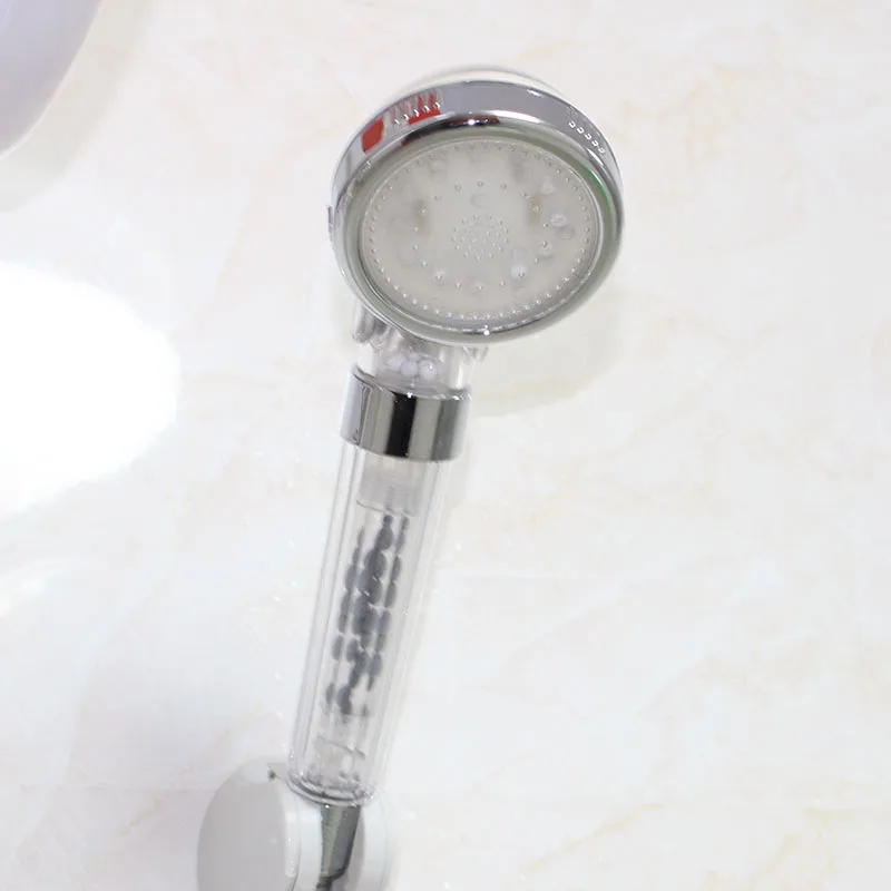 New design LED temperature control water saving bathroom shower head