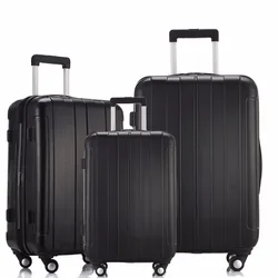 Travel trolley luggage bag waterproof hard shell retractable suitcase