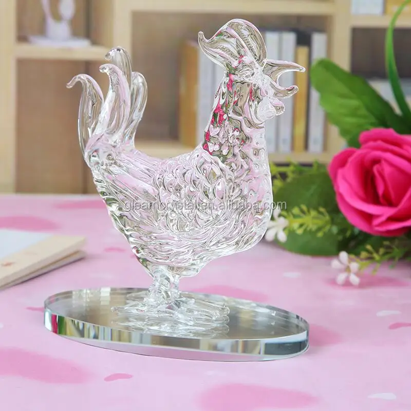 Pujiang Handblown Wholesale Crystal Glass Animals for gifts