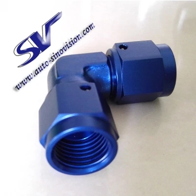 AN3,4,6,8,10,12,16 90 degree FORGED FEMALE SWIVEL COUPLER for oil cooler, turbo charger, braking