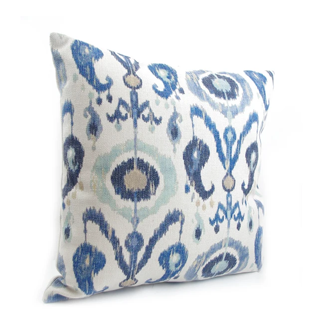 Decorative Custom Printed Cotton Linen Cushion Cover Pillow Case 65x65