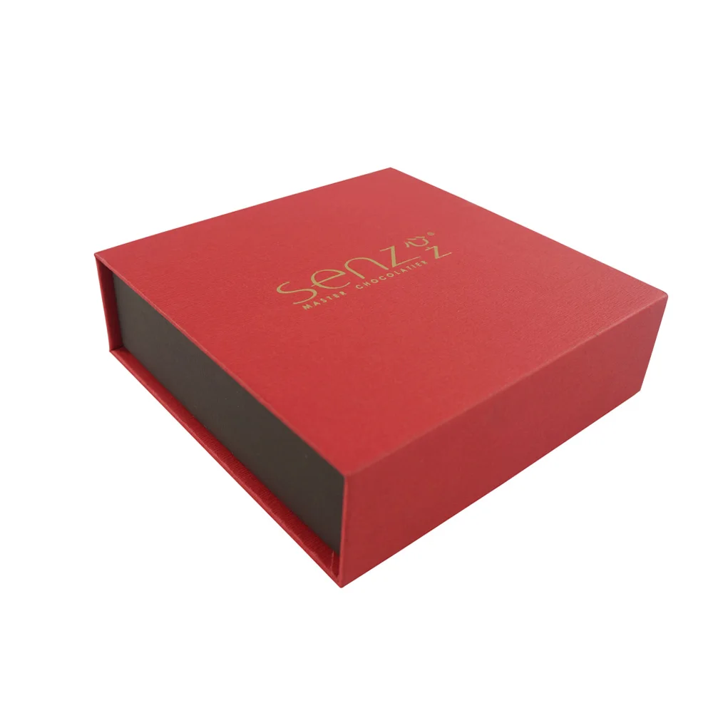 Luxury Magnetic Rigid Truffle Chocolate Paper Gift Packaging Box with Paper Divider Custom Fancy Elegant Paperboard Recyclable