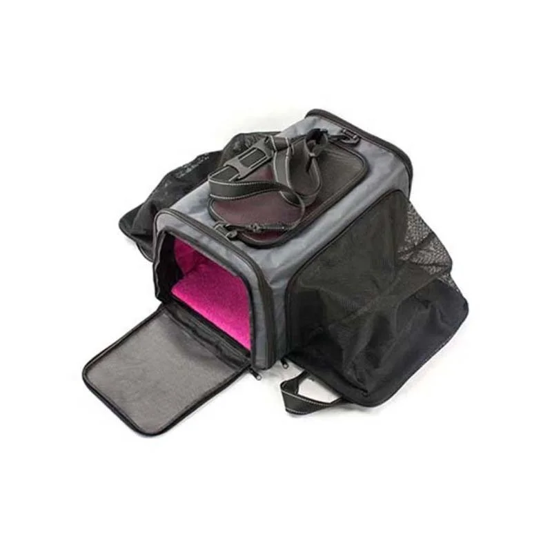 Waterproof Pet Dog Travel Cage with Roll Up Window Waterproof Pet Carrier for Dog Cage