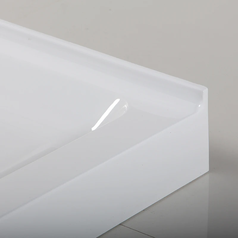 Высококачественный дешевый акриловый поднос для душа cUPC с противоскользящим дном 48x32 дюйма и левым сливом