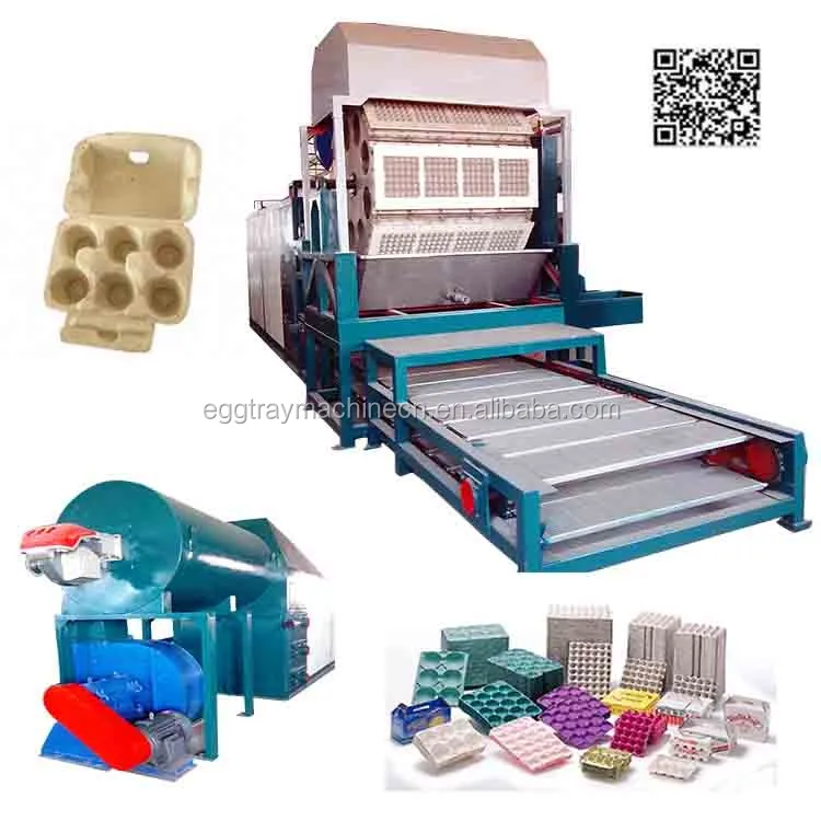 Waste carton and paper recycle egg tray making machine