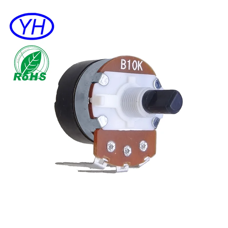 B504k 100K dimmer potentiometer with push switch