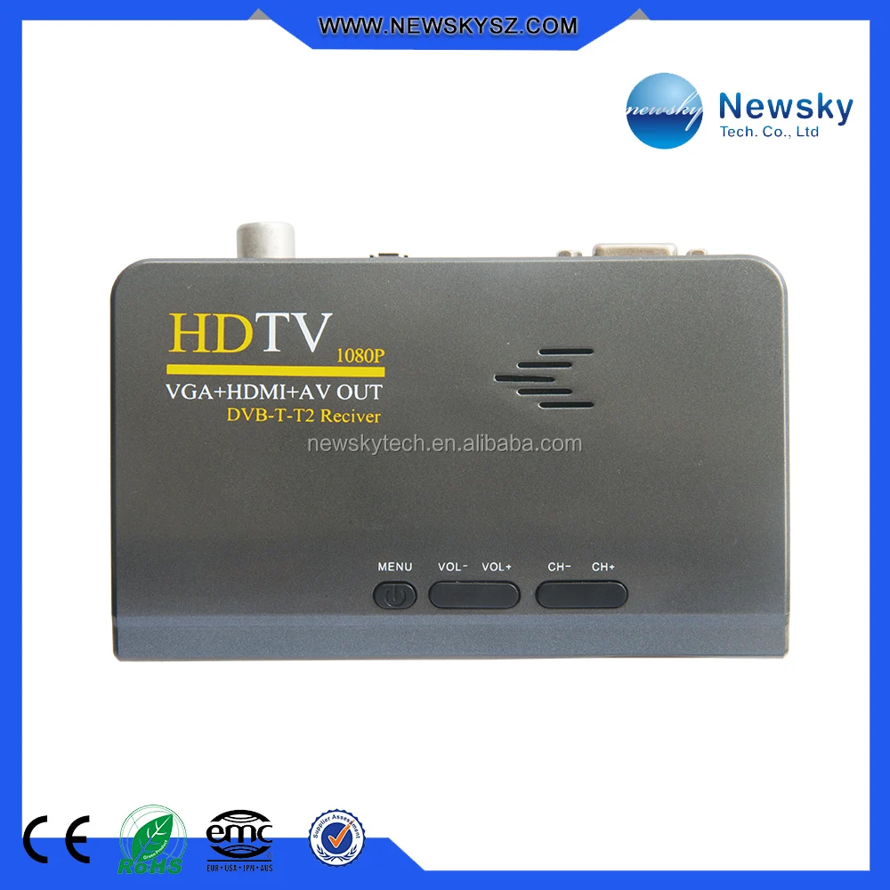 ИК-Пульт Дистанционного управления Портативный DVB-T2 TV Box Просто подключите ЭЛТ или ЖК-Монитор