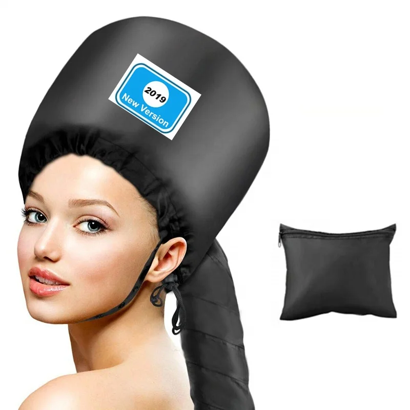 
2019 Upgraded Soft Adjustable Large Hooded Bonnet Hair Dryer Attachment for Beauty Care and Drying Heat Cap 