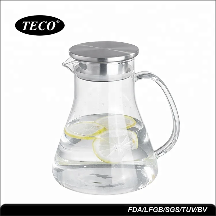 New Design Ice Tea Jug Glass Water Jug With Borosilicate Glass Pitcher