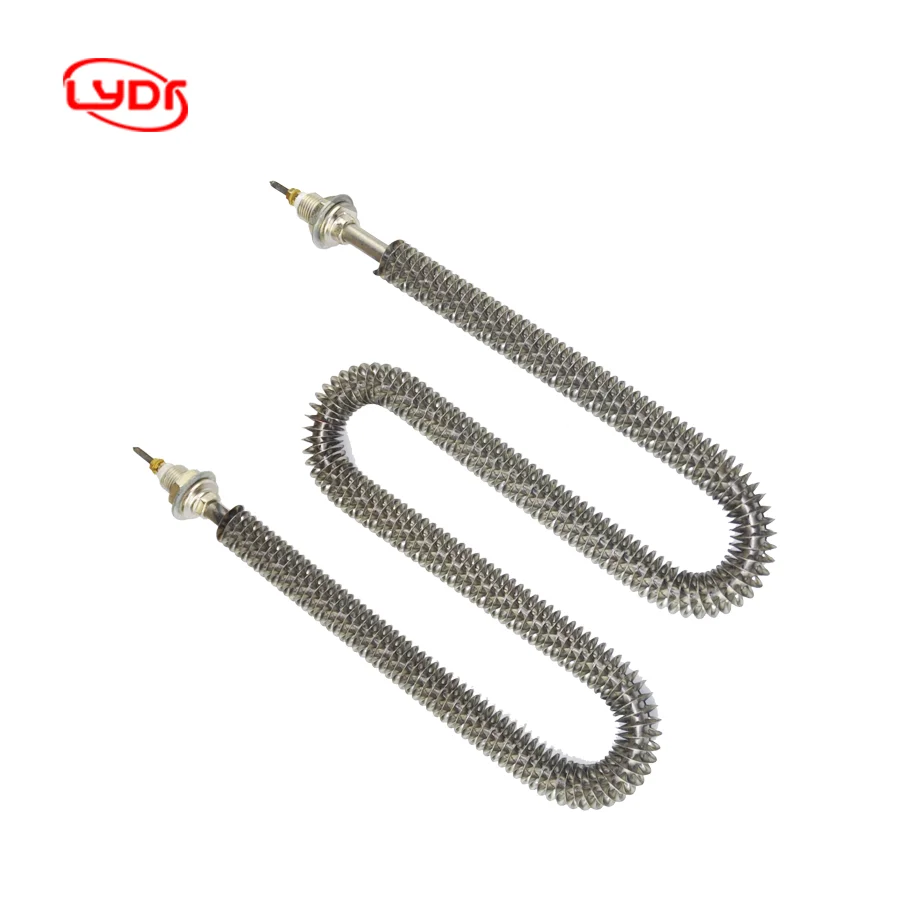 Lydr электрическая нагревательная трубка, нагревательная трубка 500w-3000w ребристый трубчатый нагреватель для нагрева воздуха