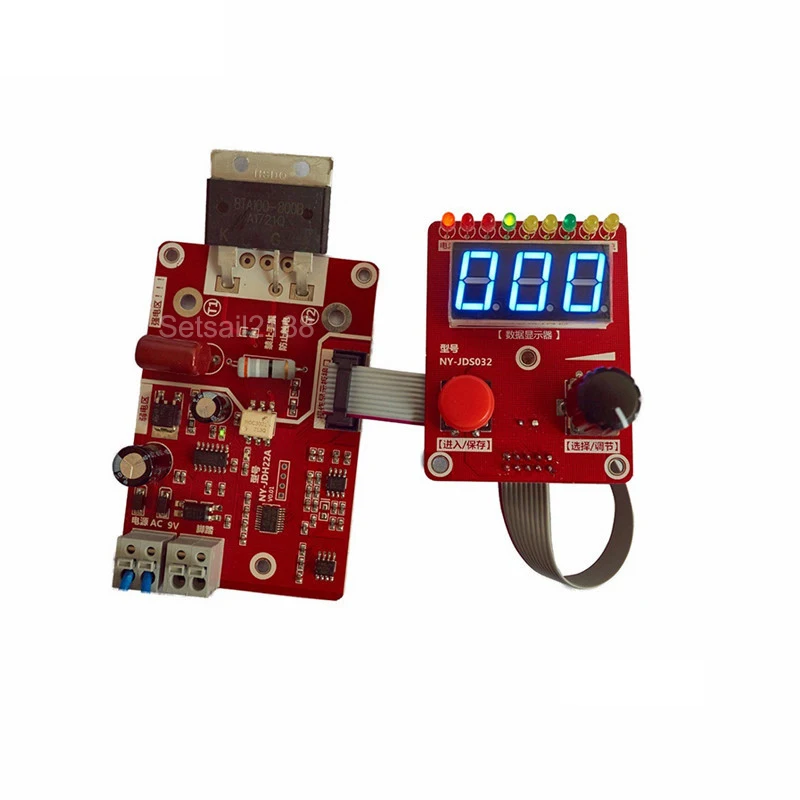 NY-D02 100A 40A Double Pulse Encoder Spot welder Welding Machine Time Current Controller Control Panel Board
