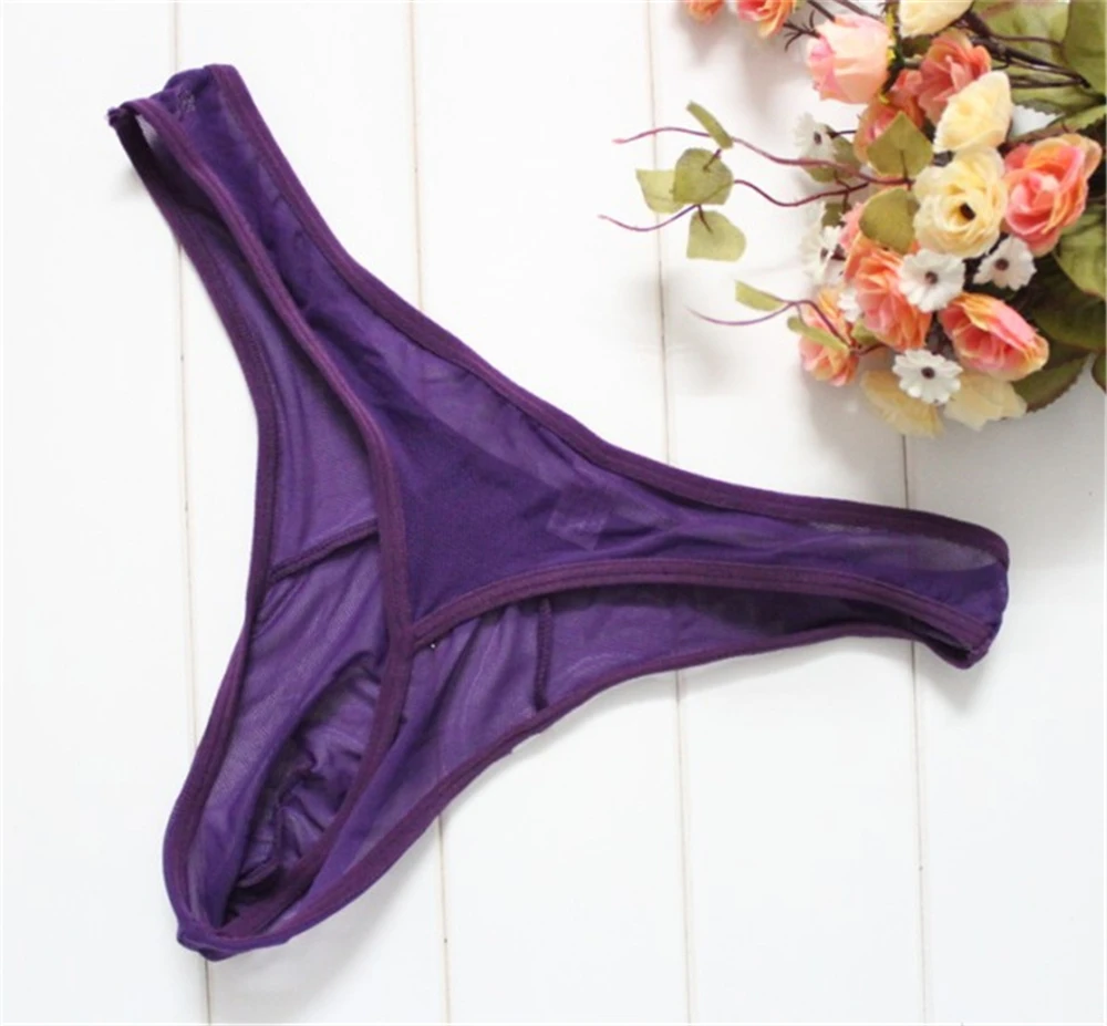 Европейские стильные мужские прозрачные сетчатые прозрачные стринги, красивые сексуальные мужские стринги, нижнее белье