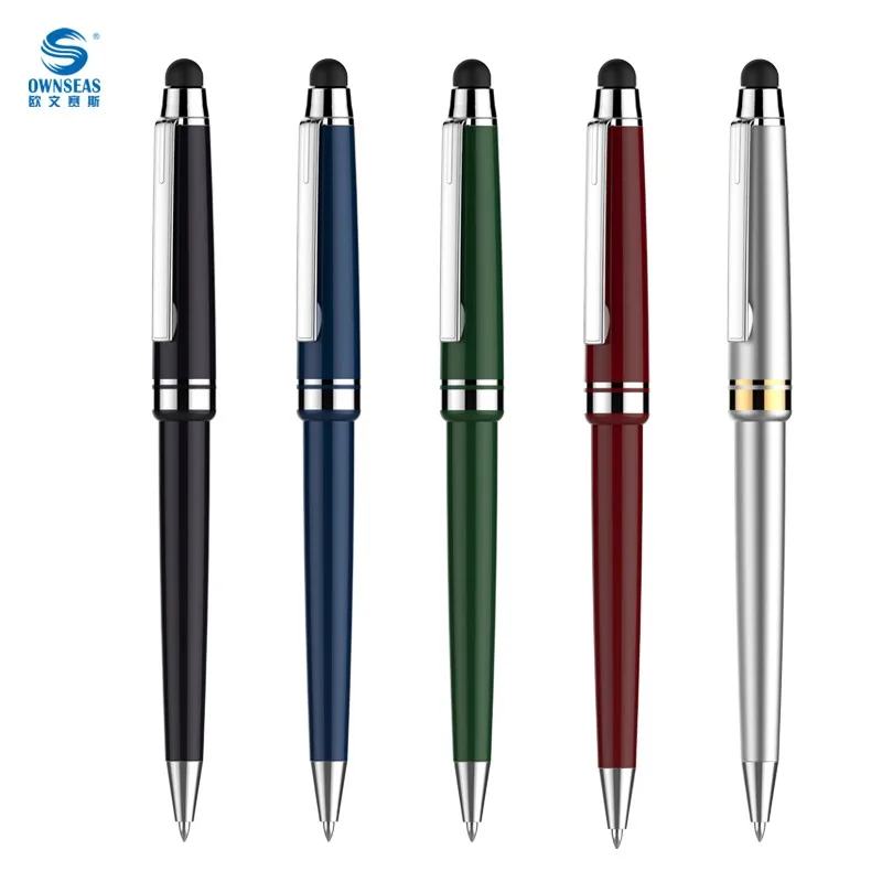 Пользовательский дизайн, дешевая Многофункциональная Пластиковая шариковая ручка для мобильного стилуса с сенсорным экраном