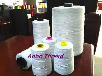 100% polyester bag closing thread 20 / 6  polyester yarn polypropylene bags sewing threads