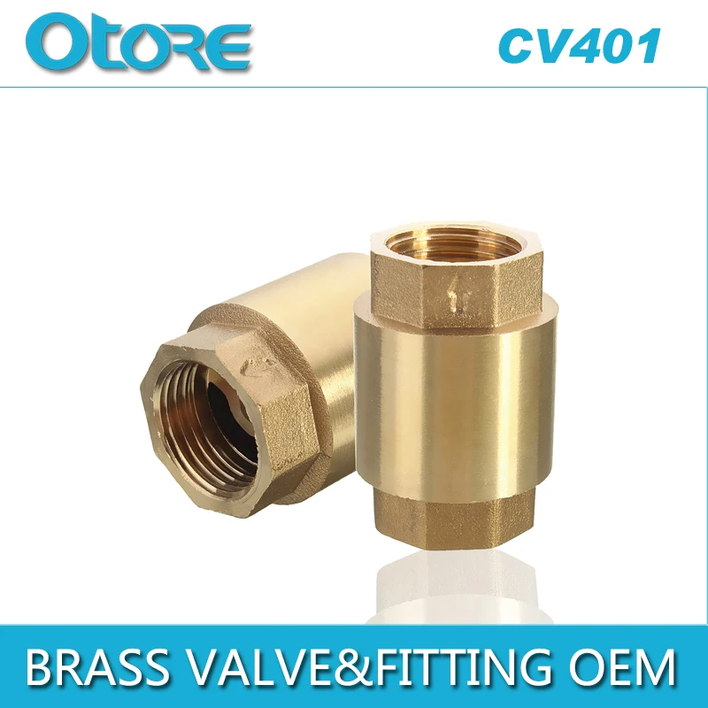 
AOLONG VERTICAL BRASS CHECK VALVE BRASS CORE 