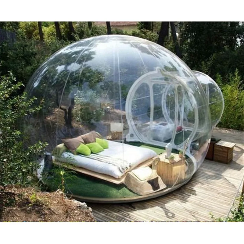 Outdoor inflatable transparent bubble tent transparent wedding tent for outdoor activities