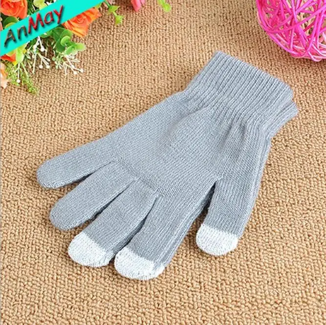 Magic Knit Gloves Unisex Winter  Lined with 3 Touchscreen Fingers