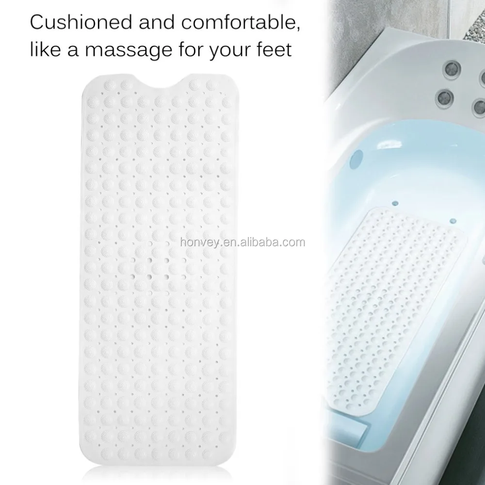 
40*100cm PVC Large Bathtub Non-Slip Floor Mats Anti-bacterial Antiskid Bathroom Bath Mats With Suction Cups Superior Grip 