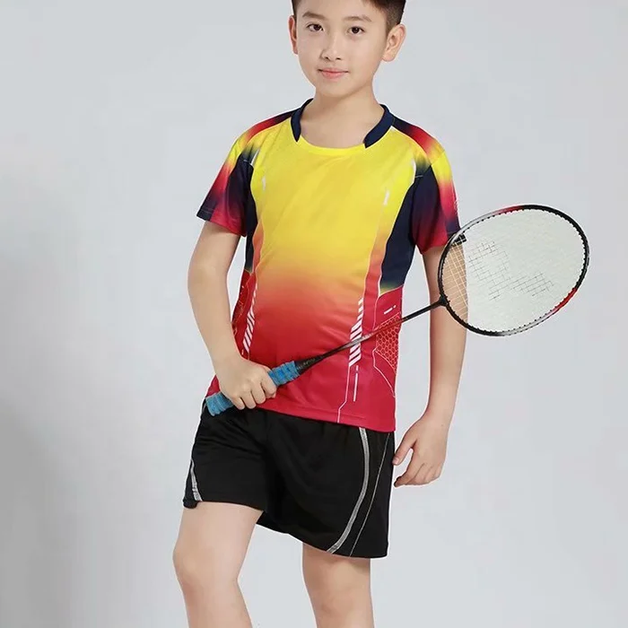 Sublimation Badminton Jersey Custom logo Tennis Shirt Club Team Sports Uniform