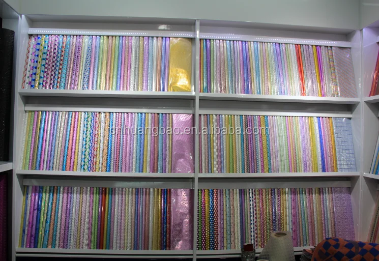 glitter flowers wrapping film Christmas new pattern packaging film luxury wrapping paper