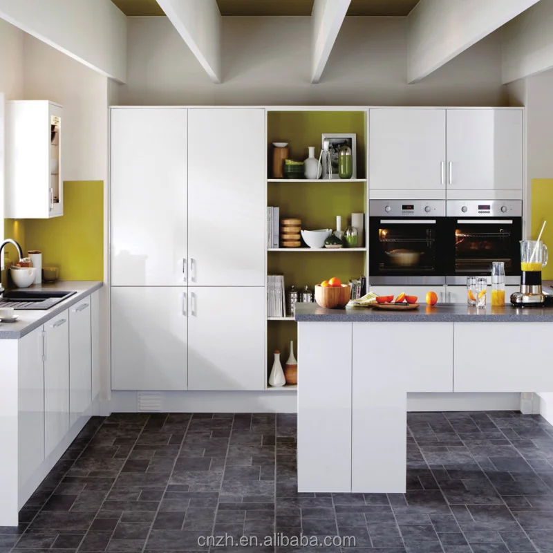 Algeria Apartment project custom wood laminate fiber kitchen cabinets