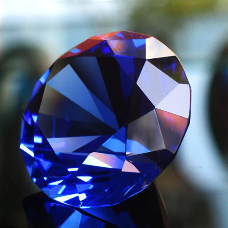 Crystal diamond shining k9 colored crystal diamond , decorative crystal glass stones