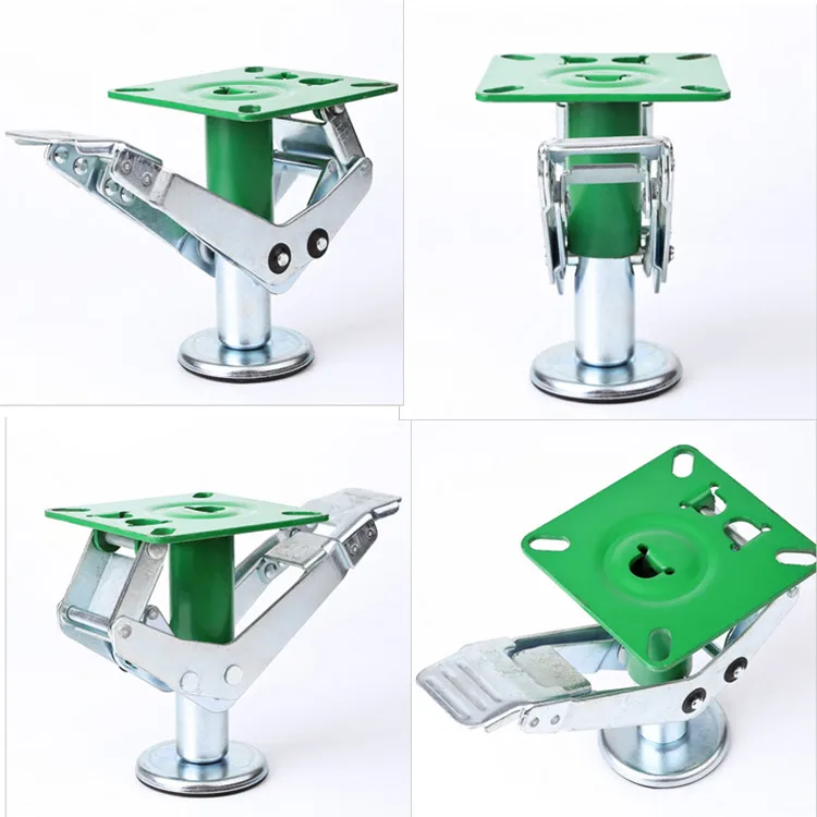 Hot Foot Pedal type China factory 4 5 6 8 Inch Heavy duty caster floor lock with Thermoplastic