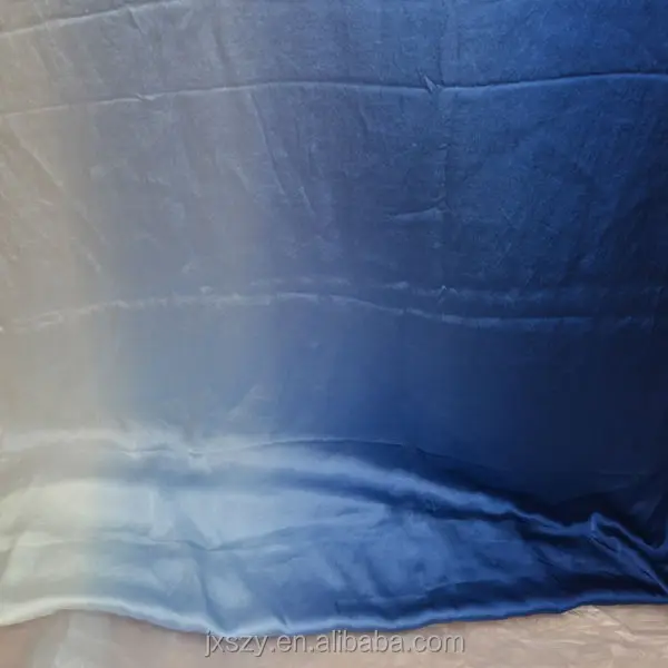 Шелковая атласная ткань Омбре атласная шелковая ткань