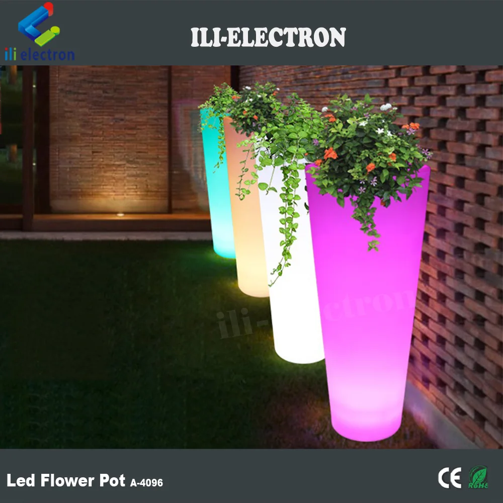 outdoor used waterproof led flower planters