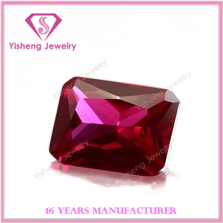 Восьмиугольный острый низ граненый драгоценный камень рубин Афганистан оптовая