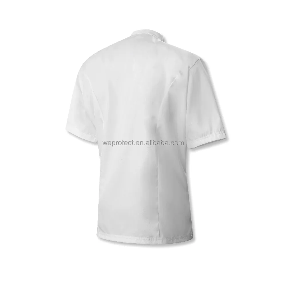 Underarm Vents Design Short Sleeve Chef Workwear Jacket