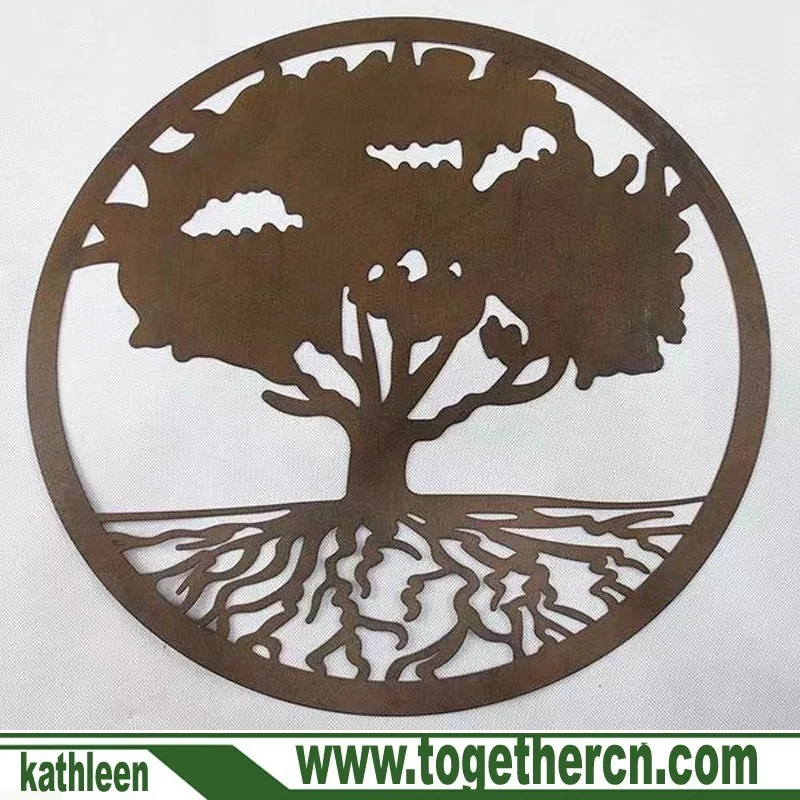 
Wall Medallion Decor Indoor/Outdoor Home Decorations wall art Tree of Life Steel Rustic Iron Metal plaque 