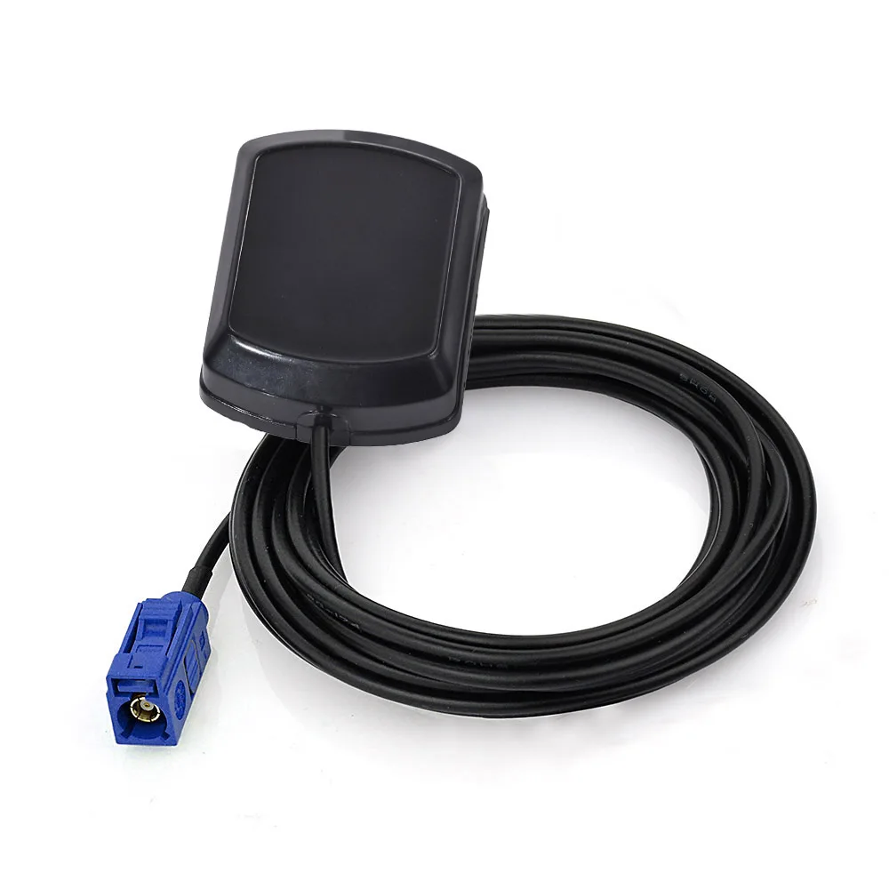  Активная Антенна GPS с синим удлинительным кабелем Fakra для VW Golf AUDI Skoda MFD2 RNS2 RNS-E MFD 2