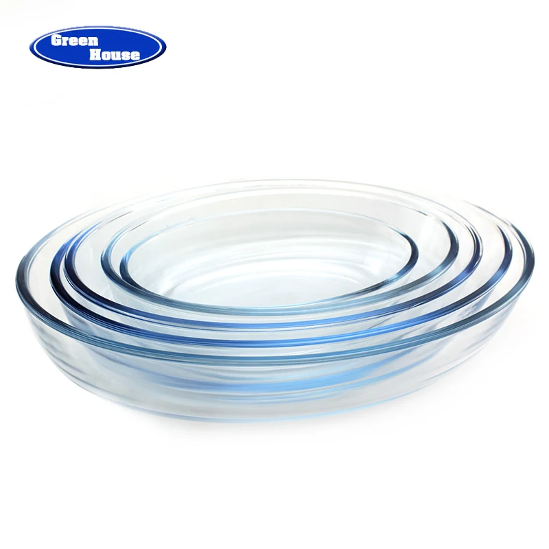 
 Печь безопасная стеклянная тарелка для пиццы боросиликатное стекло пирог для выпечки блюдо 7 