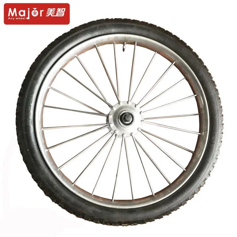26 inch horse cart pneumatic rubber wheels steel  rim bicycle tire
